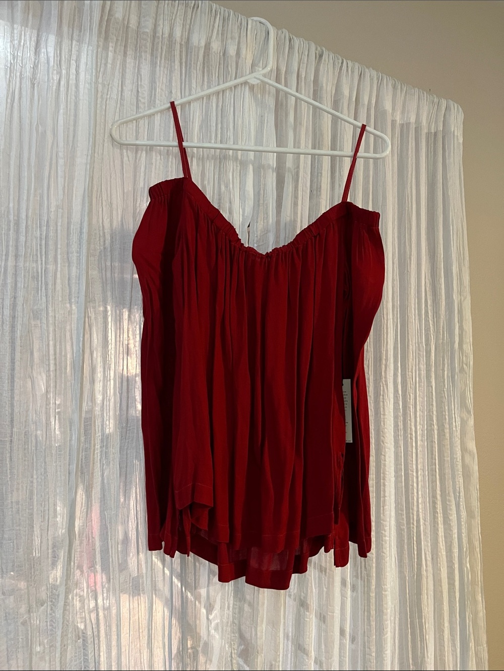 Bella Dahl Red off the shoulder top